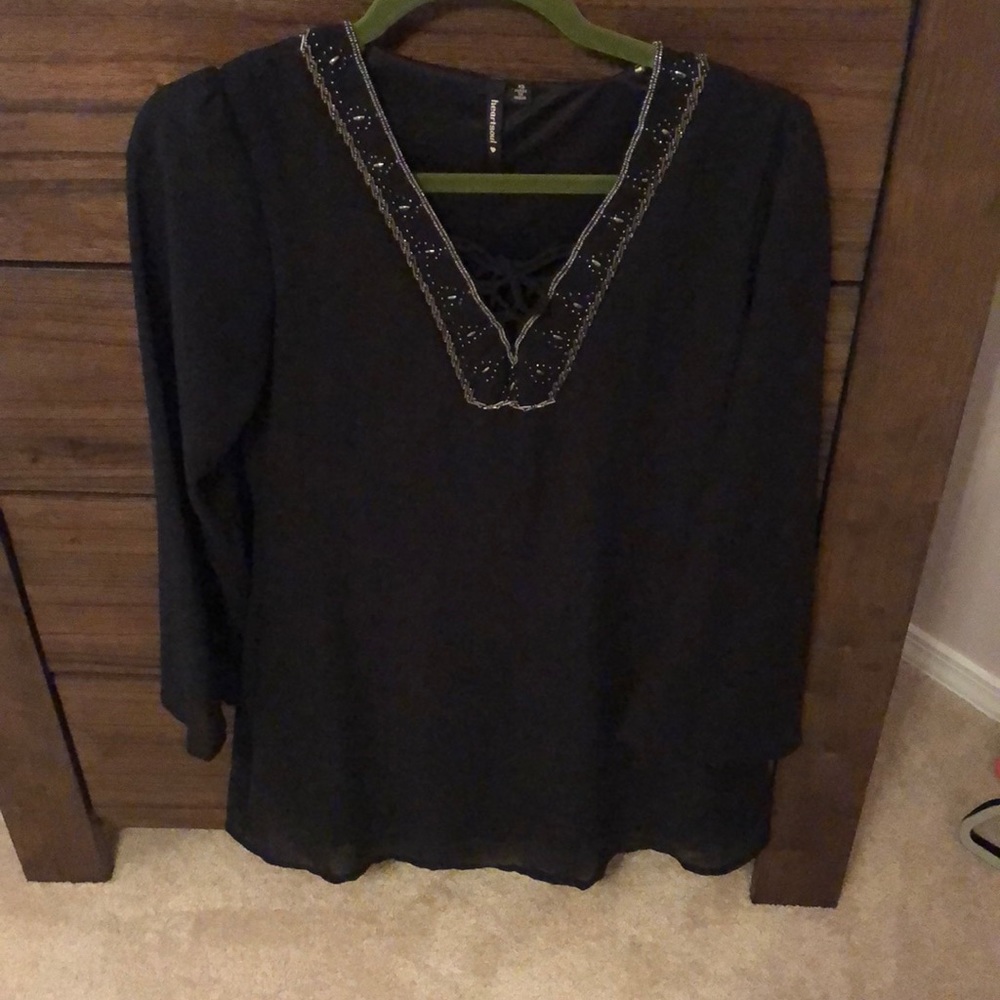 Black loose fit dress